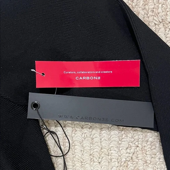 Carbon38 Black Peplum Jacket - Picture 2 of 4